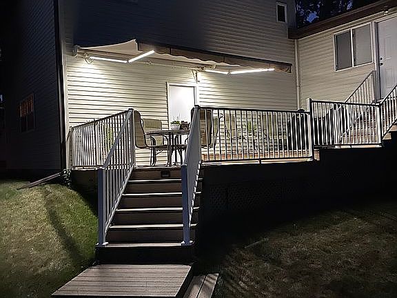 Deck/Patio at night 