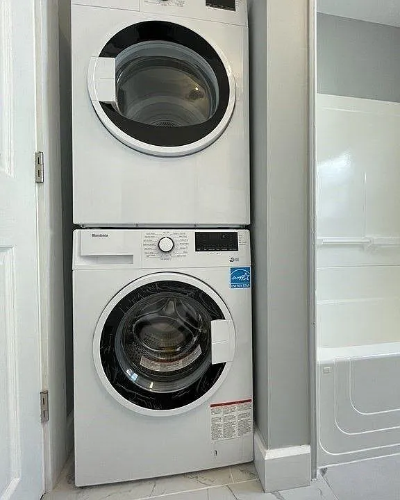 Brand new in-unit laundry
