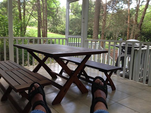 Screened-in porch and deck
