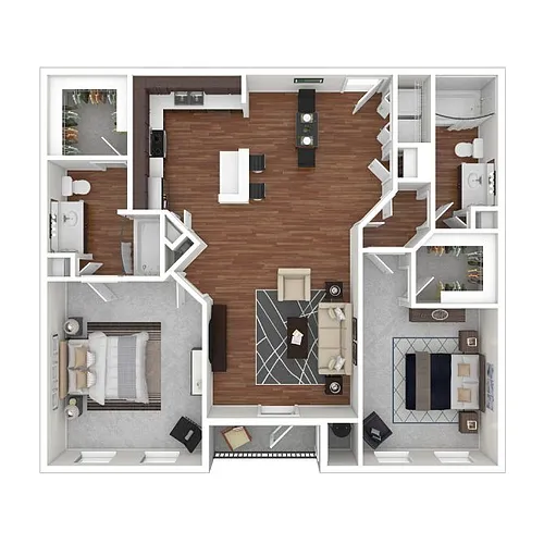 Floor plan Capital Peak - Renovated