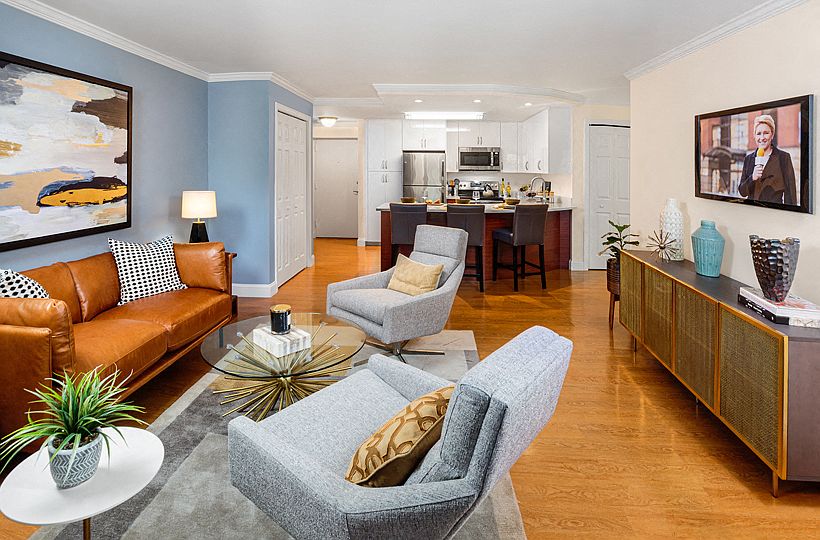 Water View Terrace Apartments - Living Room
