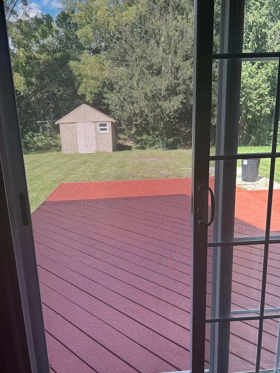 large backyard with large deck - 9914 Parliament Pl