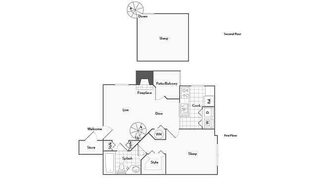 Floor plan Arlington Loft