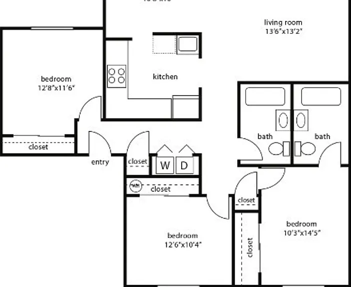 Pioneer Ridge 3X2 Floorplan Pioneer Ridge 3X2 Floorplan