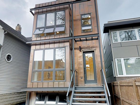 Custom copper facade