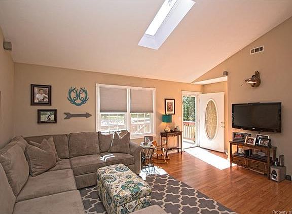 Vaulted Ceiling Living Room 