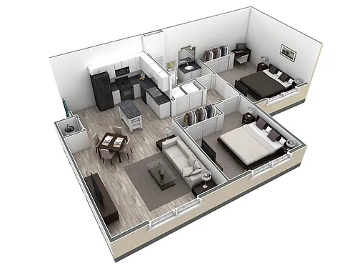 Floor plan 2-1RO