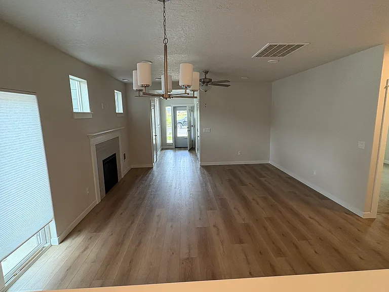 From kitchen facing front door