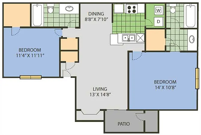 Floor plan B1C