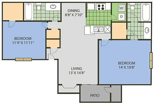 Floor plan B1C