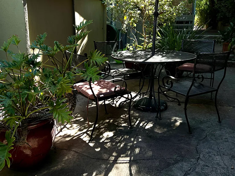Communal back patio