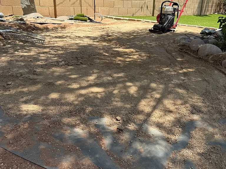 2nd phase of 1st section of putting green