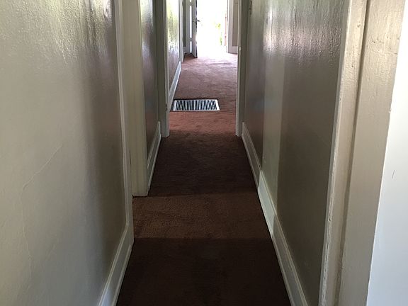 The hallway from the back