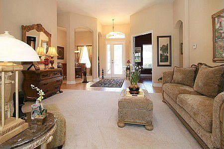 Living room and dining room
