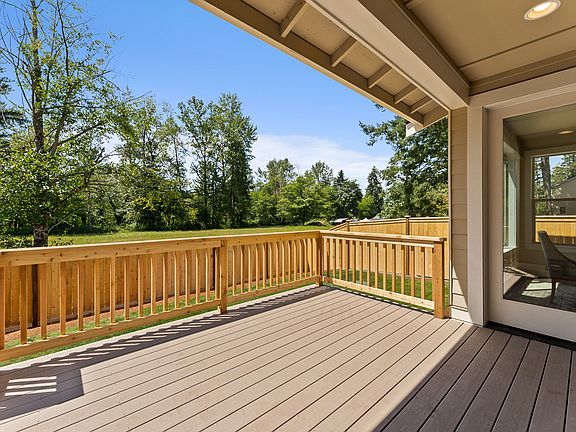 Nice big back deck