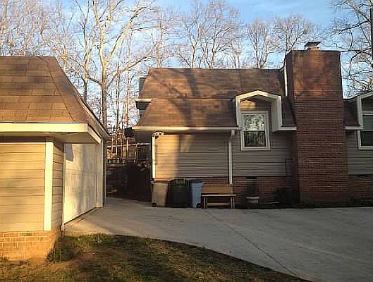 Side of house with garage