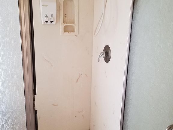 Walk in shower master bathroom