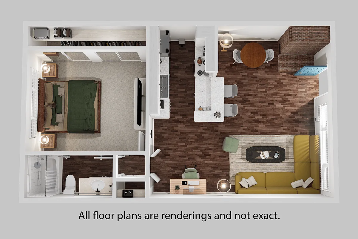 Floor plan 1 Bedroom