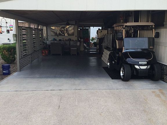 Car Port, room for Golf Cart