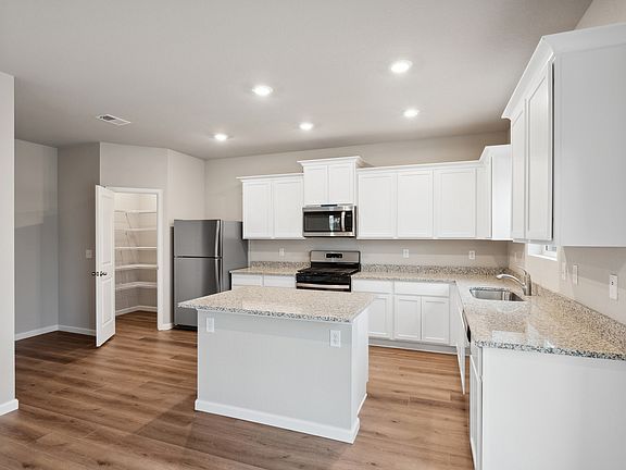 The kitchen of the San Juan has energy-efficient appliances.