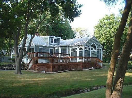 Home & Deck view from southwest area of lot