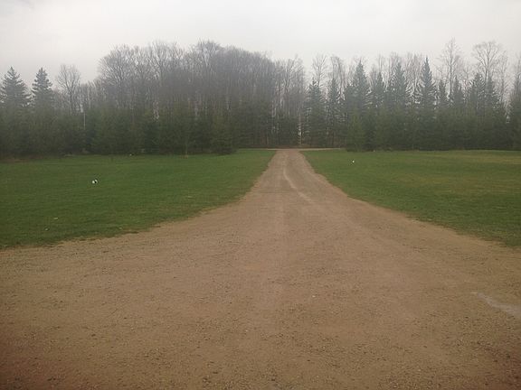 view from driveway to road