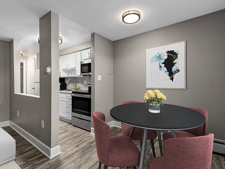 One bedroom dining area