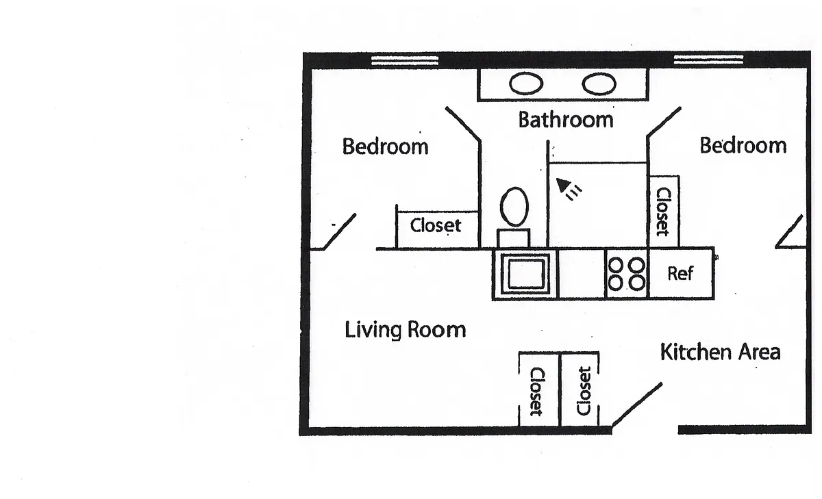 Floor plan 2 bedroom