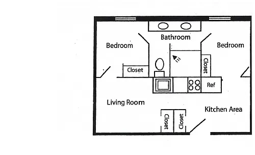 Floor plan 2 bedroom