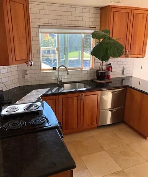 Kitchen window facing south