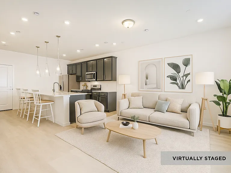 Kitchen Living Area - virtually staged