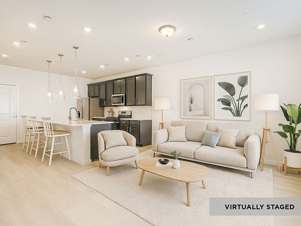 Kitchen Living Area - virtually staged