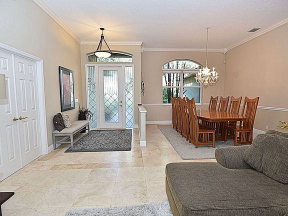 Entry foyer, dining room