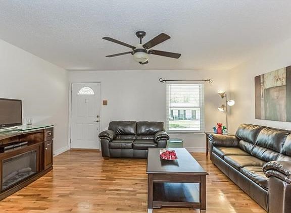 Living Room with hardwood floors.