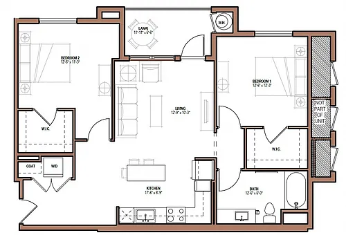 Floor plan B10B