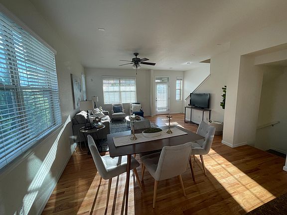 Dining area with western light