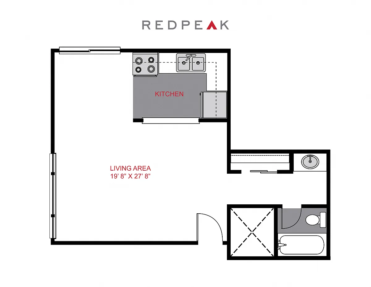 Floor plan Plan S - Studio