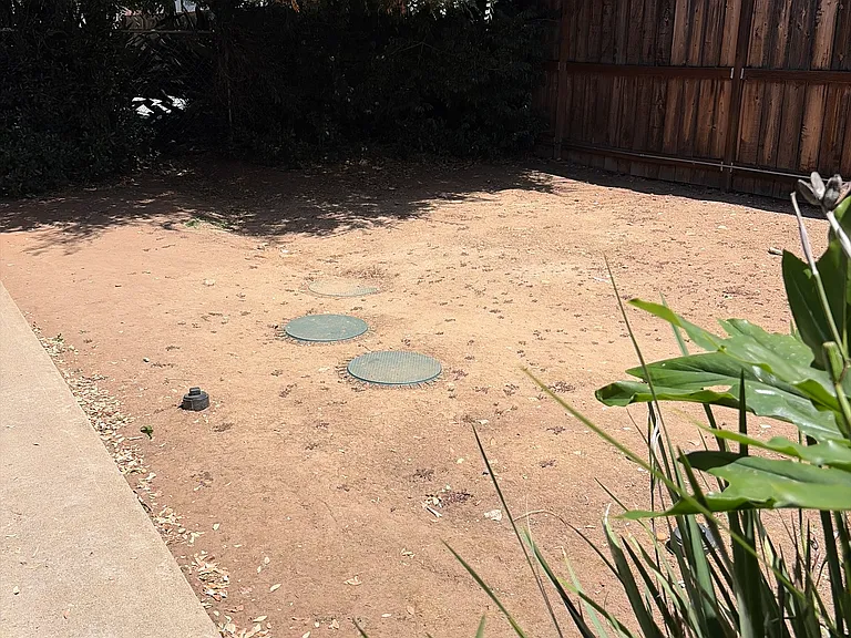 side yard space in front of unit