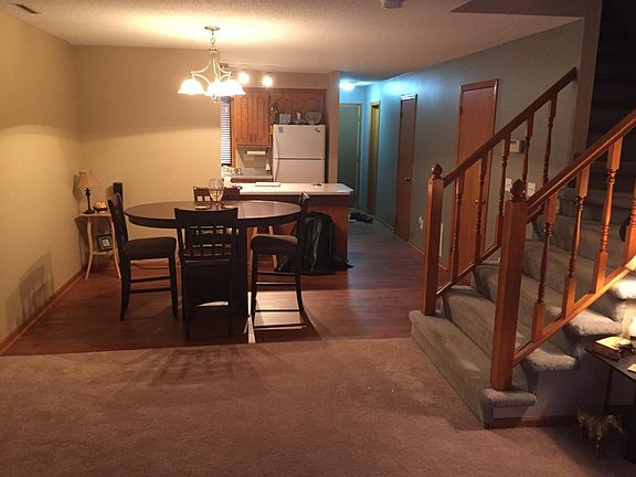 downstairs