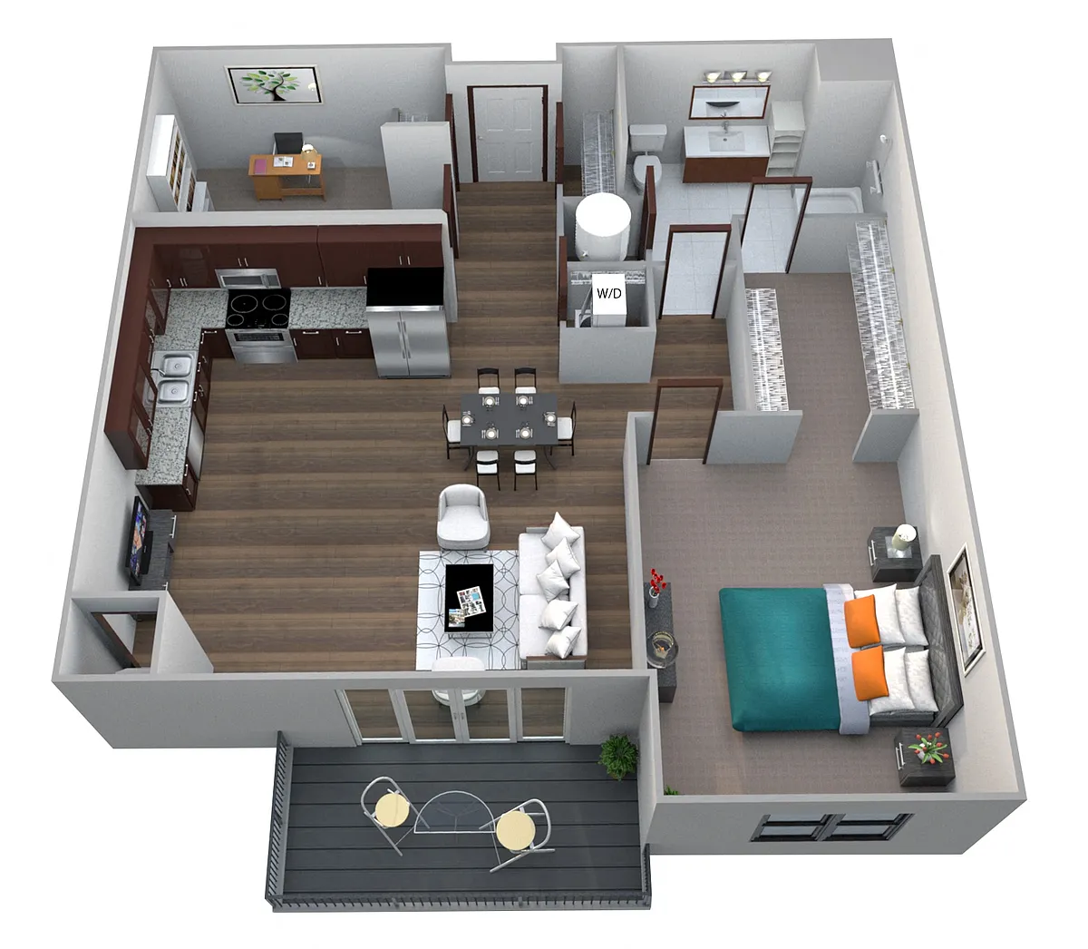 Floor plan Walnut with Den