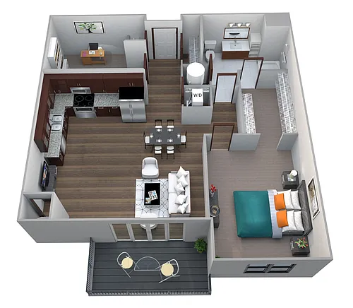 Floor plan Walnut with Den