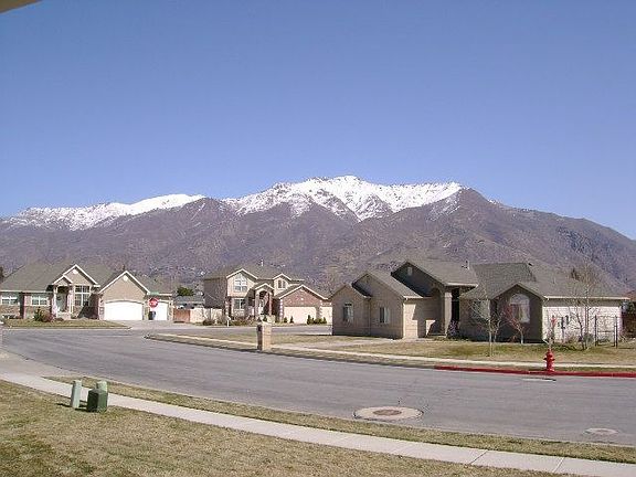 Front porch looking East