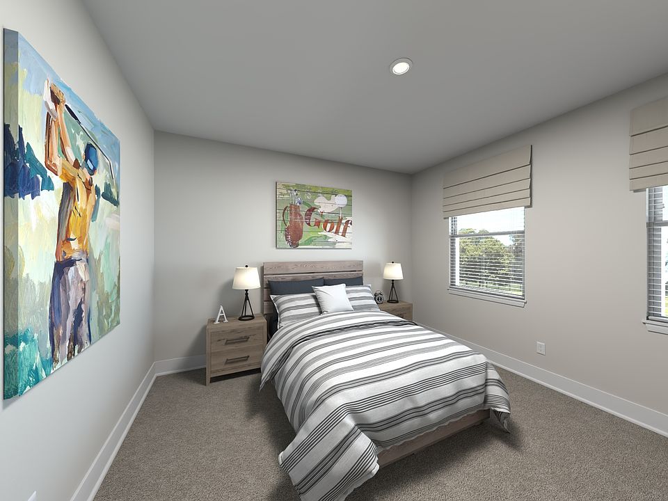 Secondary bedroom in the Watson floorplan at Meritage Homes.