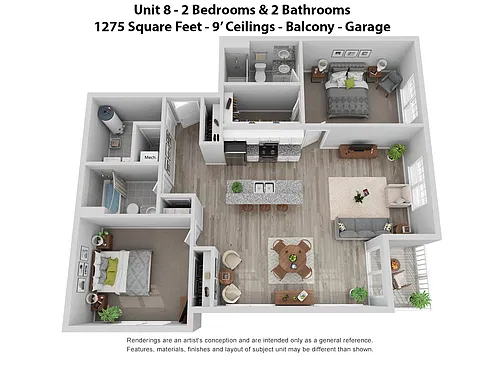 Floor plan 5 and 8