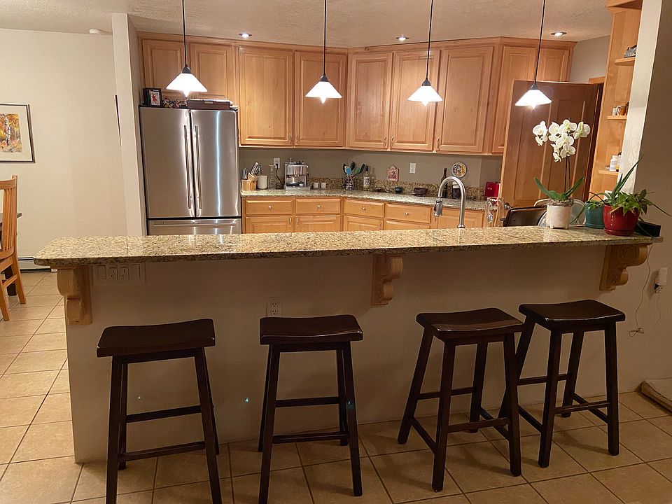 open kitchen with bar counter