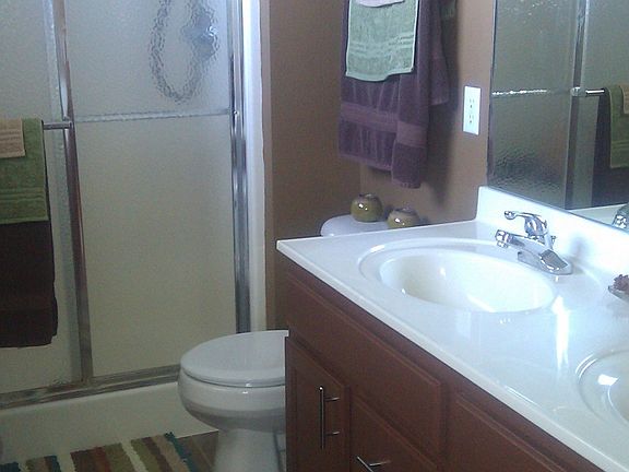 Double sinks in master bathroom