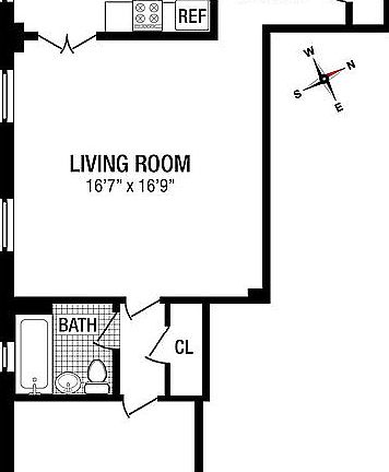 2nd image of 124 W 93rd St APT 1F