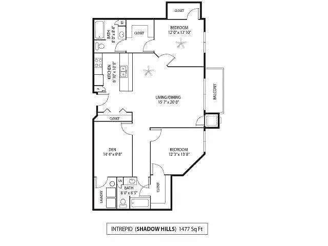 Floor plan Intrepid 2 Den