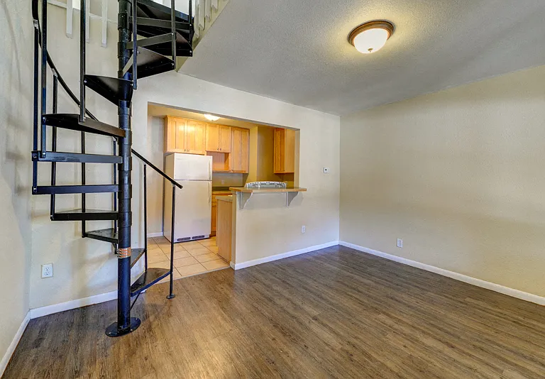 1503-1513 20th Street Living Room and Staircase