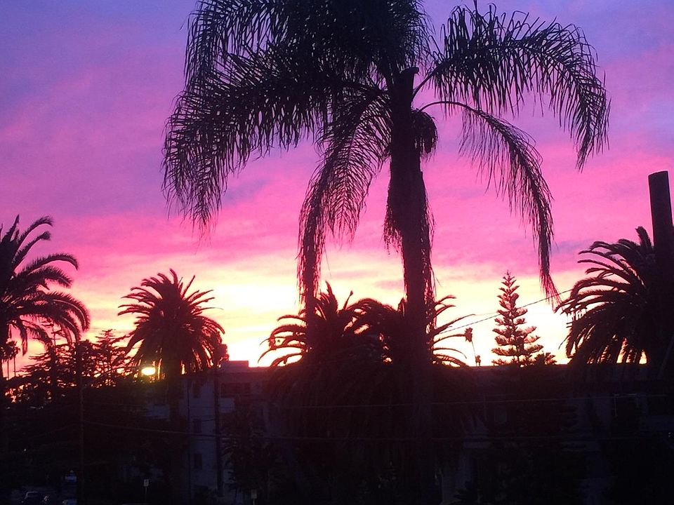 Amazing sunset View from landing in front of unit F